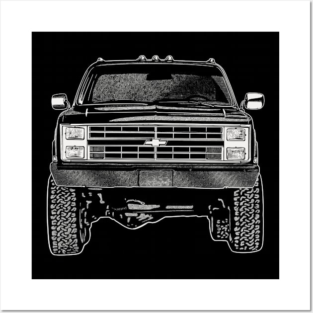 Chevy Silverado Wall Art by Saturasi